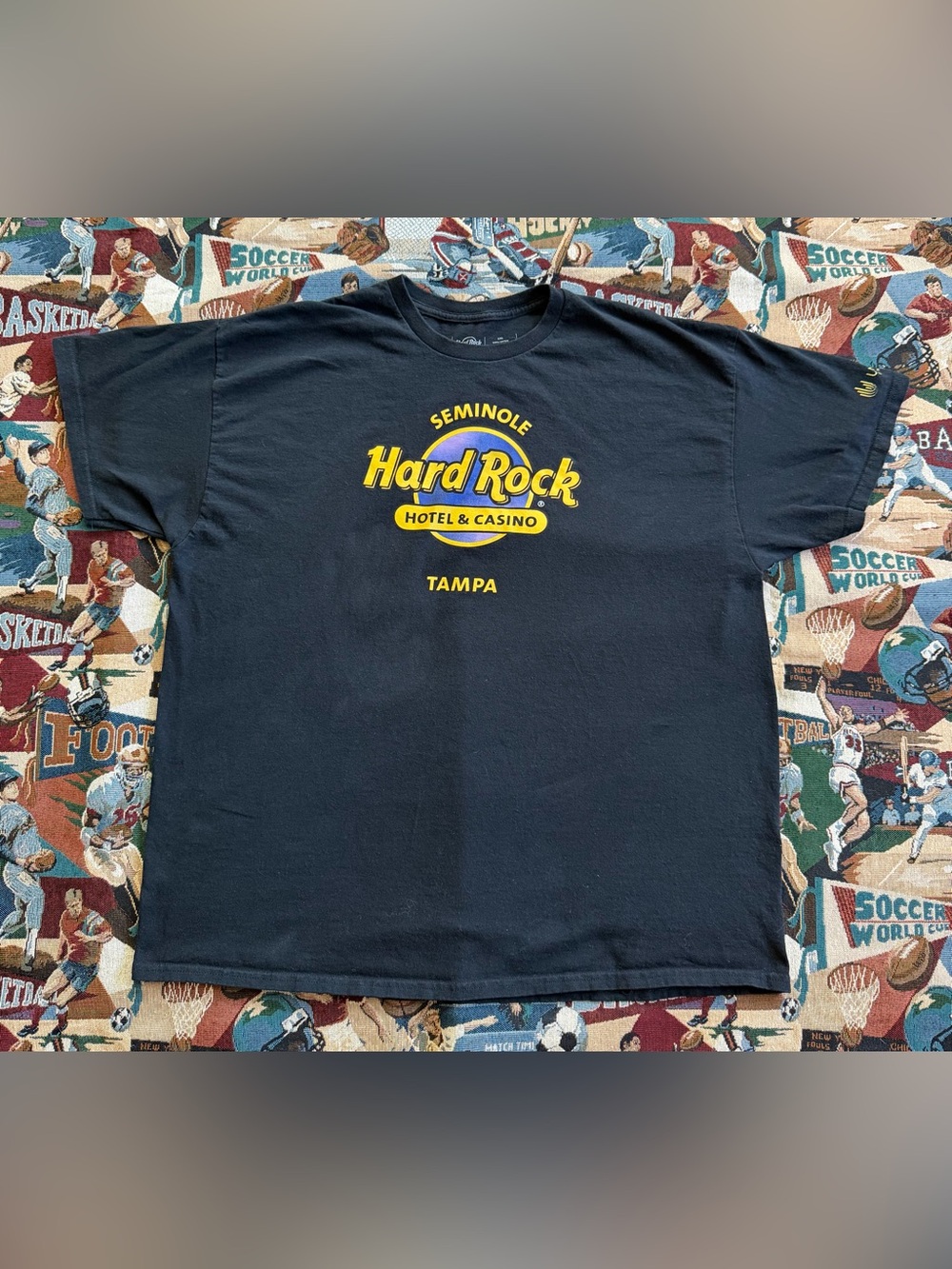Men’s Hard Rock Cafe Tampa Bay Florida Black Graphic T-shirt
